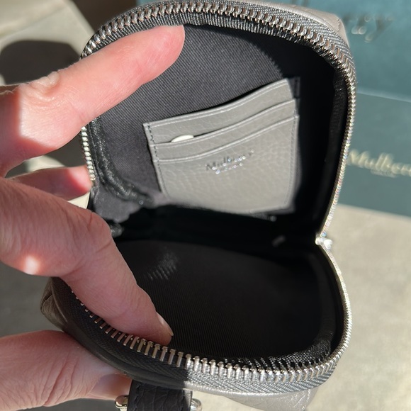 NEW MULBERRY LEATHER ZIPPERED POUCH BAG - Picture 7 of 11